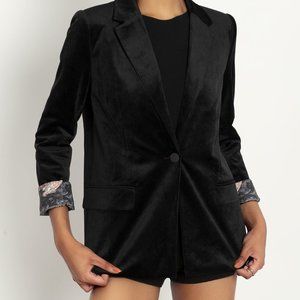 NWT Blackmilk Black Velvet Nielsen Fairy Tales Blazer